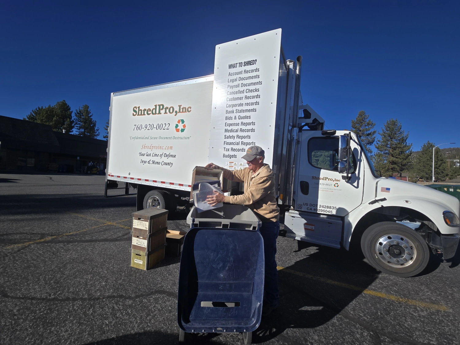 It instantly communicates “destroy sensitive documents”, which is the core message of the section.